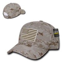 Desert Camo USA US American Flag Patch Military Combat Tactical Operator Cap Hat 659360100679 eb-53982952